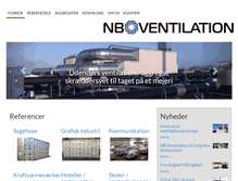 Tablet Screenshot of nbventilation.dk